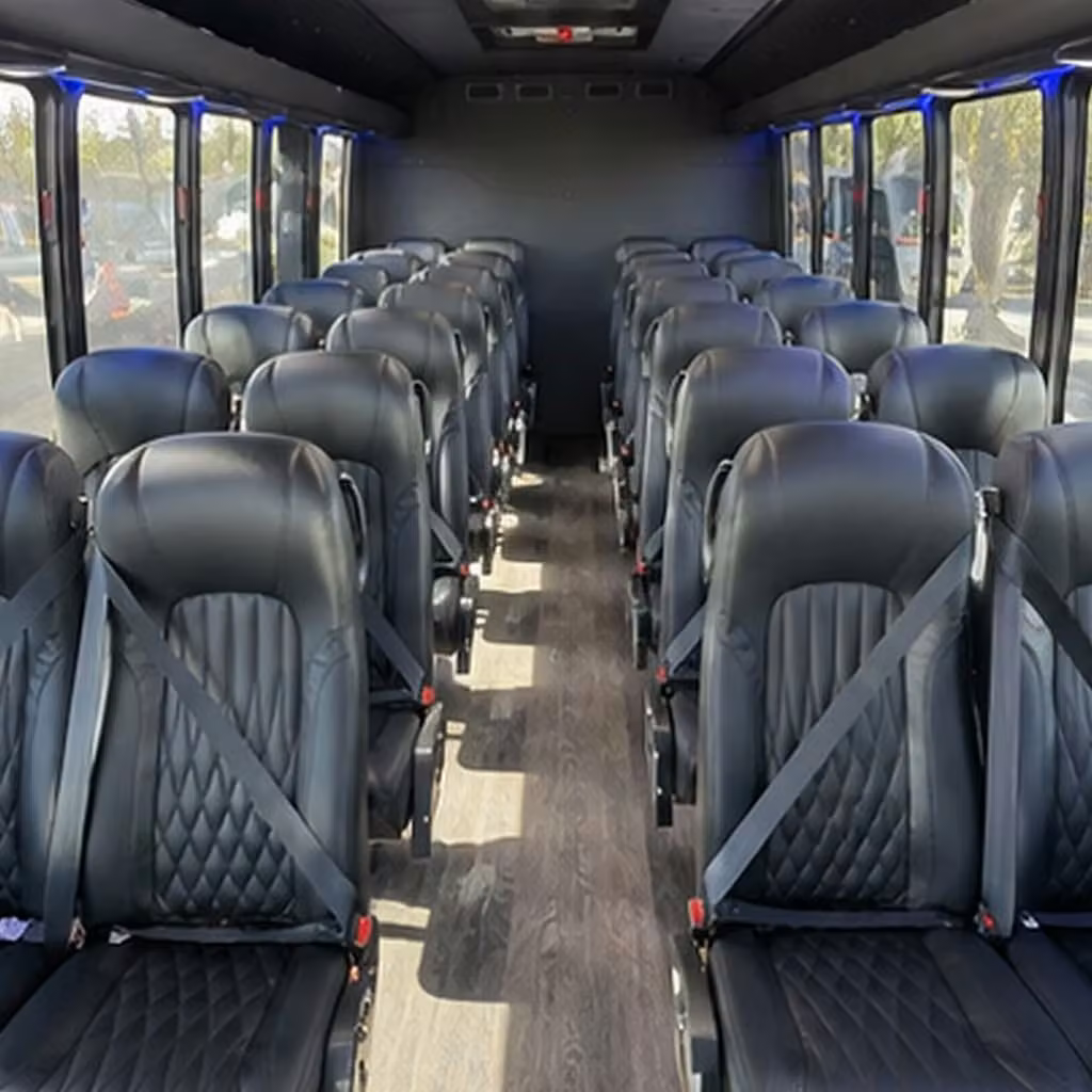 28 passenger minibus inside