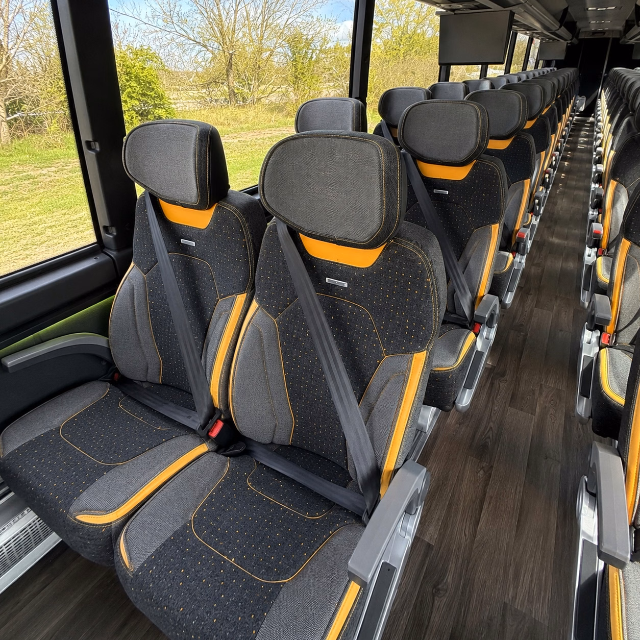 cedar rapids charter bus interior gallery