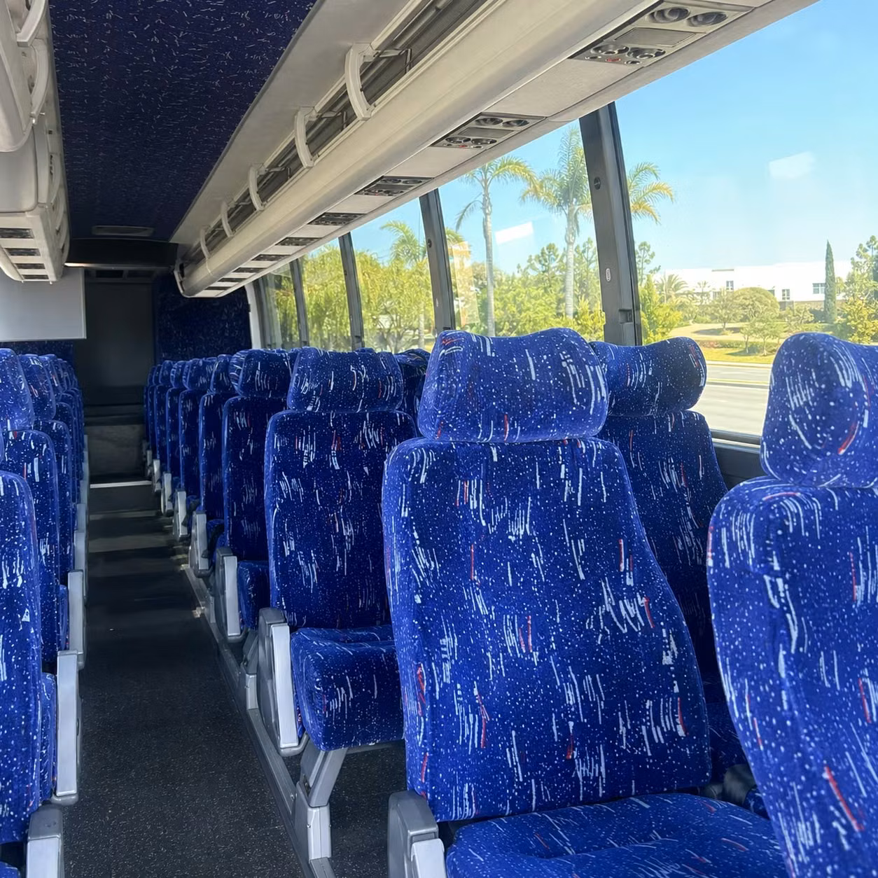 cedar rapids charter bus interior