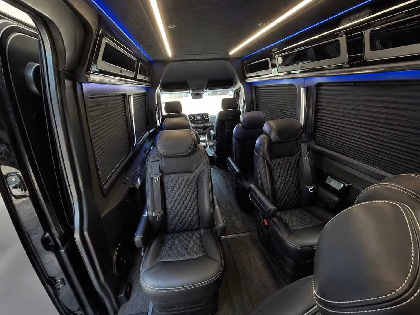 sprinter van with driver inside